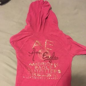American Eagle long sleeve t shirt with hood
