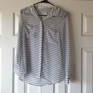 Sheer striped blouse