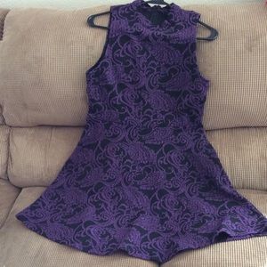 Black & purple dress
