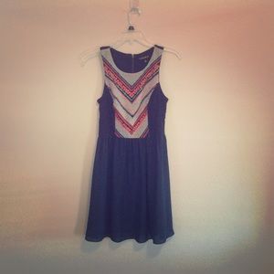 Navy Blue Juniors Dress
