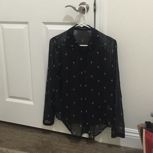 Foreign exchange cross button up