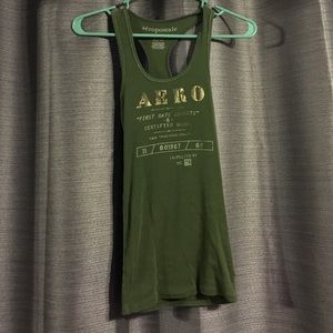 Olive green tank top