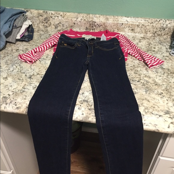 Dark was Abercrombie skinny jeans