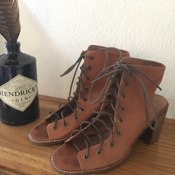 Jeffrey Campbell for Free people lace up heel