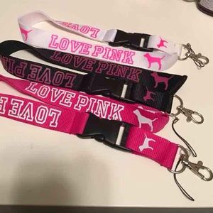 love pink lanyards