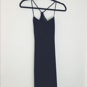 Express Fitted Black Dress