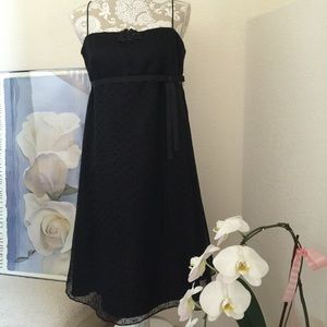 Black Nylon Eyelet Dress by Laundry Shelli Segal