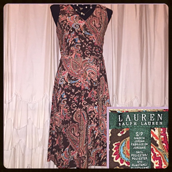 Ralph Lauren Dresses & Skirts - RALPH LAUREN FAUX-WRAP DRESS