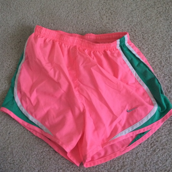 Pink & Green Nike Tempo Shorts