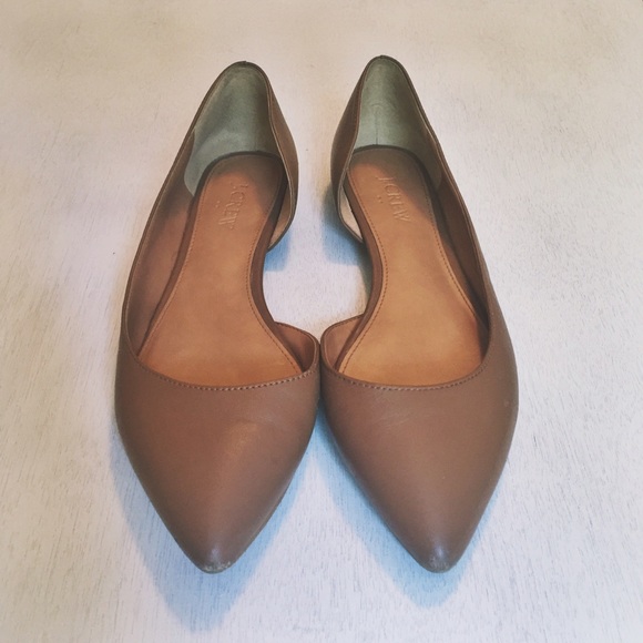 Leather J.Crew Flats