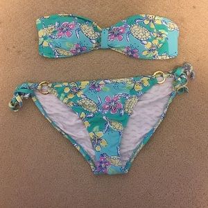Lilly Pulitzer bathing suit size s top, &m bottoms