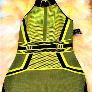 Neon Halter Dress