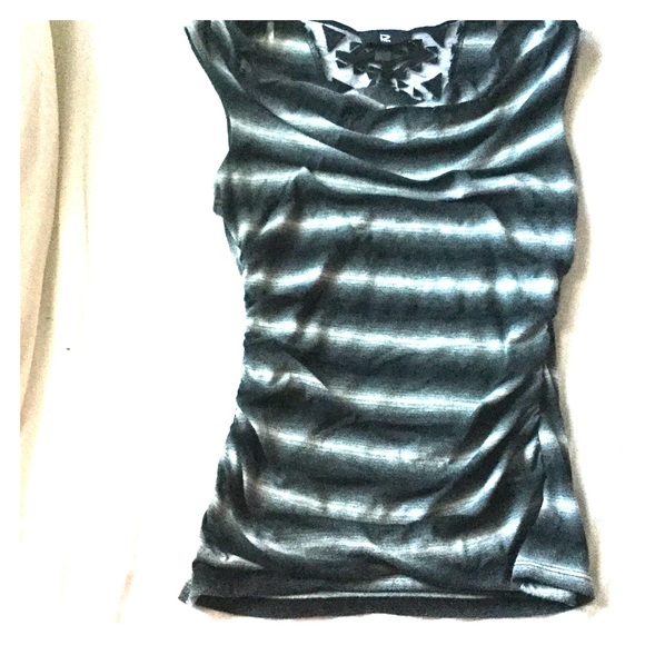 A nice black white gray shaded shirt