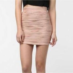 Light pink mini skirt