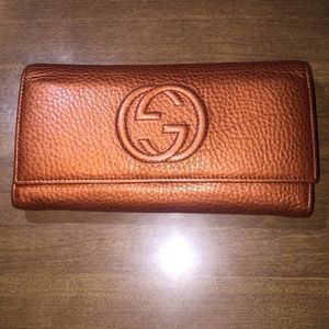 Gucci Leather Continental Wallet