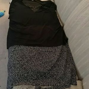 Skirt and blouse set