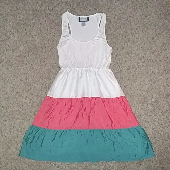 Francesca's  Boutique Size Small Teal Coral Ivory - Picture 1 of 1