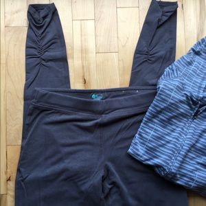 Bloom yoga pant and Soybu yoga zip up hoodie