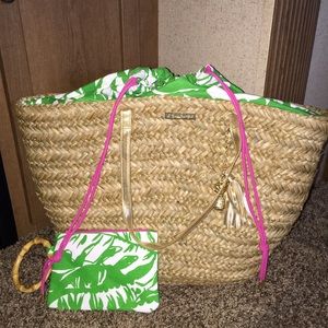 Lily Pulitzer for target tote bag and wristlet