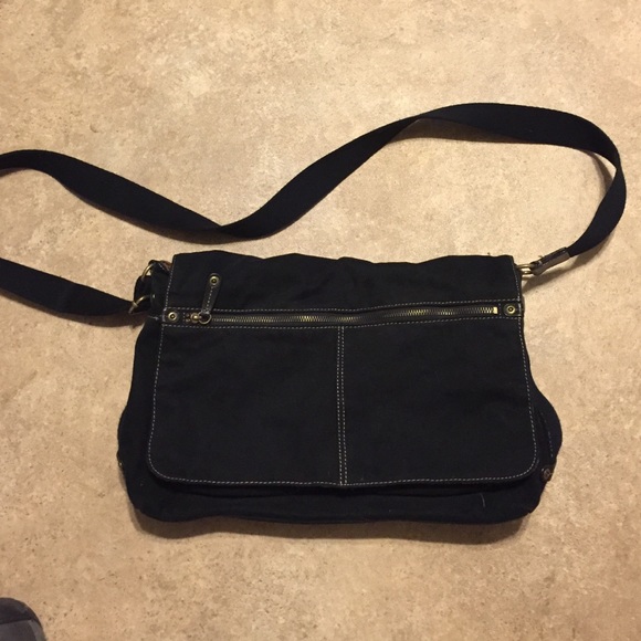 Fossil Black Cloth Cross Body Purse