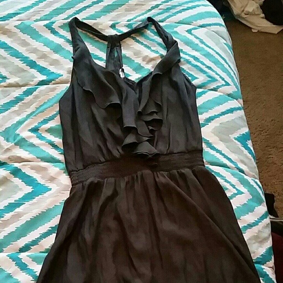 Grey satiny American Eagle dress