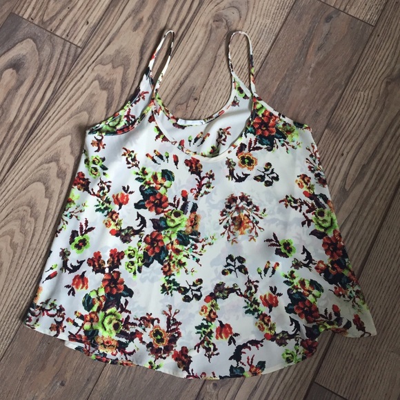 Nordstrom Lush Floral Flowy Tank Top