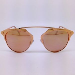 ❤️BOGO❤️New Rose Gold Mirrored Retro Round