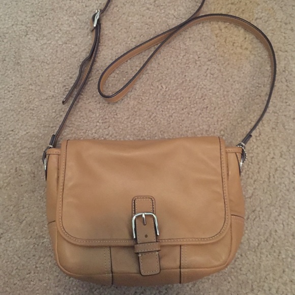 Tan Leather Coach Purse