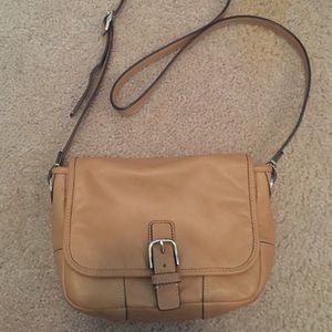 Tan Leather Coach Purse