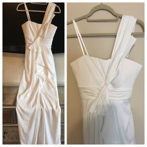 BCBG One Shoulder Dress with Slit