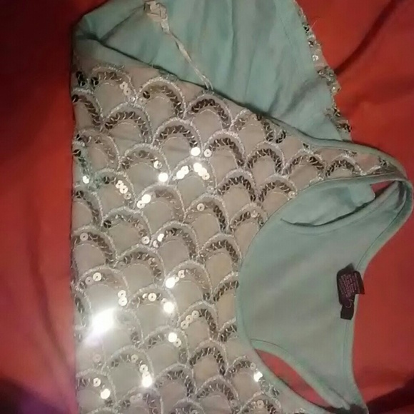 Teal deb tank top - Picture 2 of 2