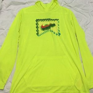 neon yellow Nike sweatshirt/ hoodie