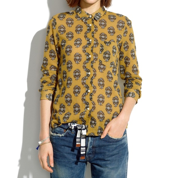 Floral Woodcut Boyshirt