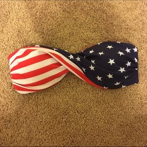 American Flag swim top