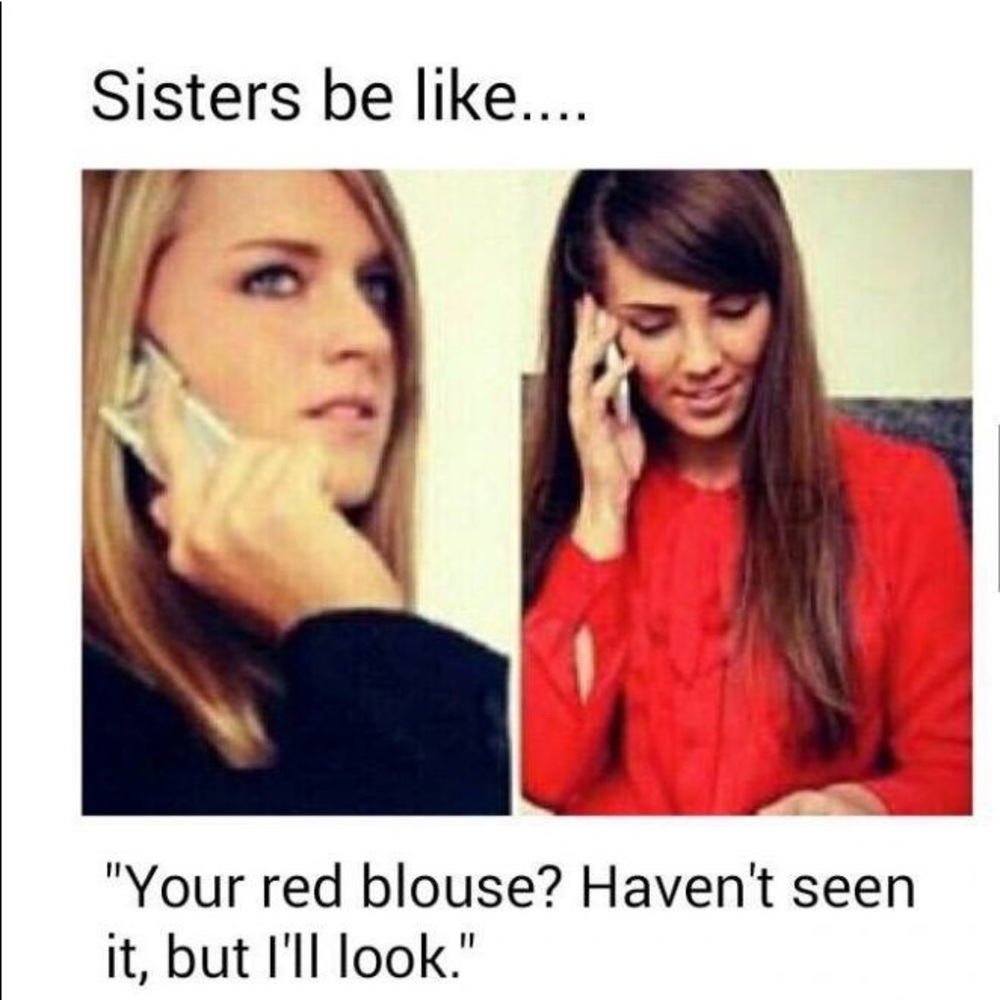 Two sisters, too many clothes