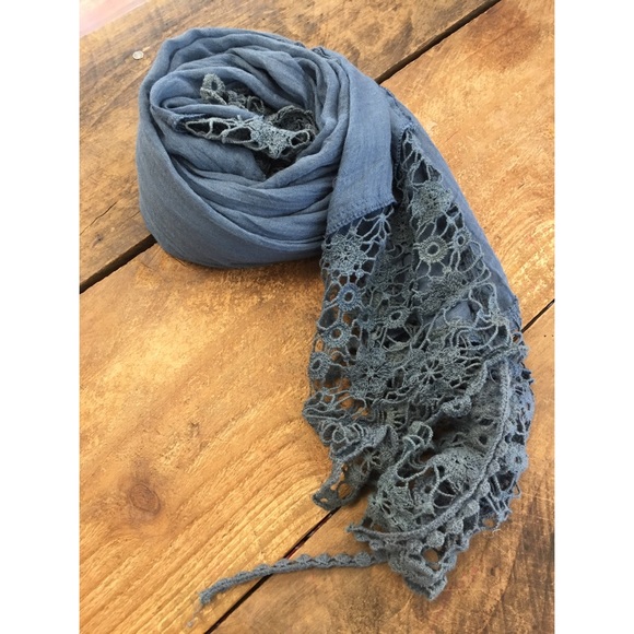 Blue Lace Scarf