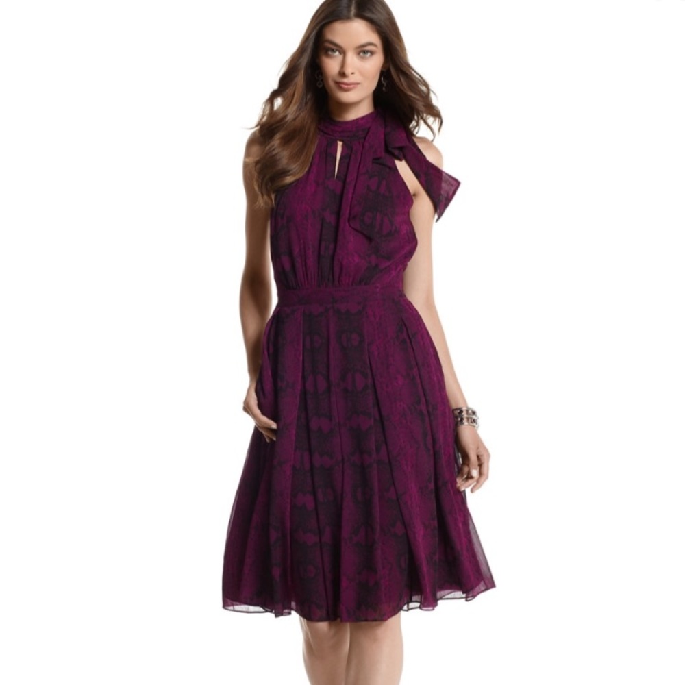 White House Black Market purple dress