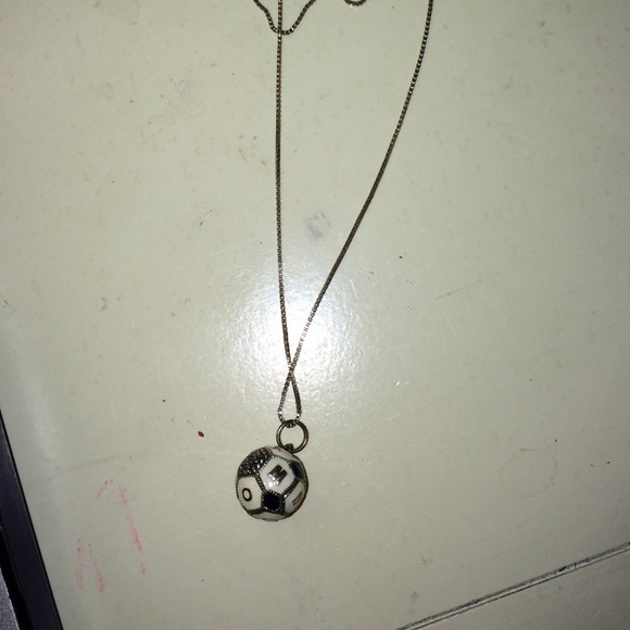 Soccer ball necklace!