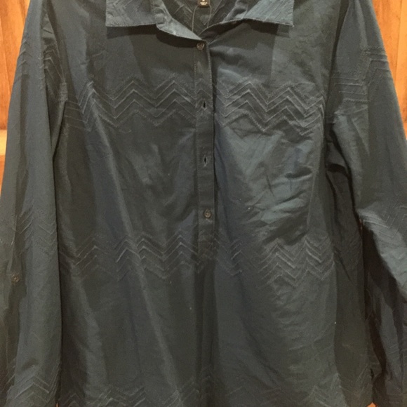 Slate blue button down NWOT