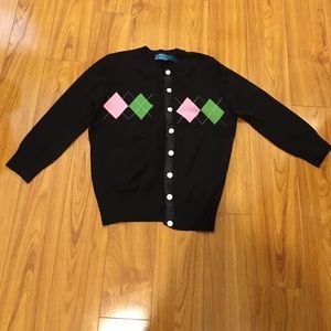 Argyle cardigan