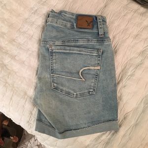 American Eagle Midi Jean Shorts