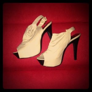 QUPID BEIGE HIGH HEELS
