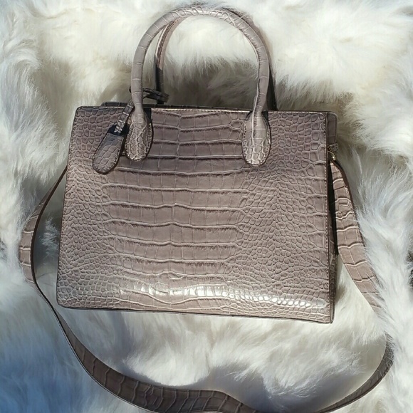 JustFab faux crocodile purse