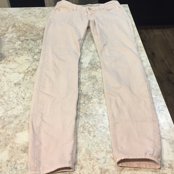 Gently used Express blush skinny jeans