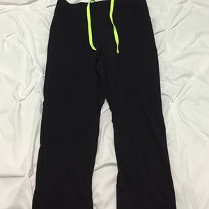 NEW men workout leggings with neon green detail