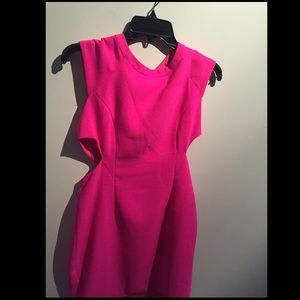 Hot pink dress