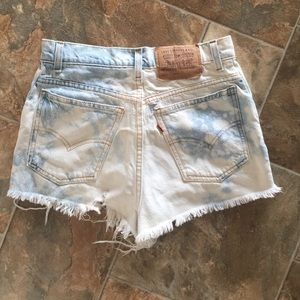 Levis Distressed Denim Shorts