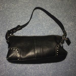 Authentic coach small black unused purse!