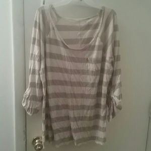 Lightweight Tan and brown shirt