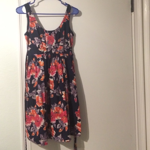 Navy Floral dress